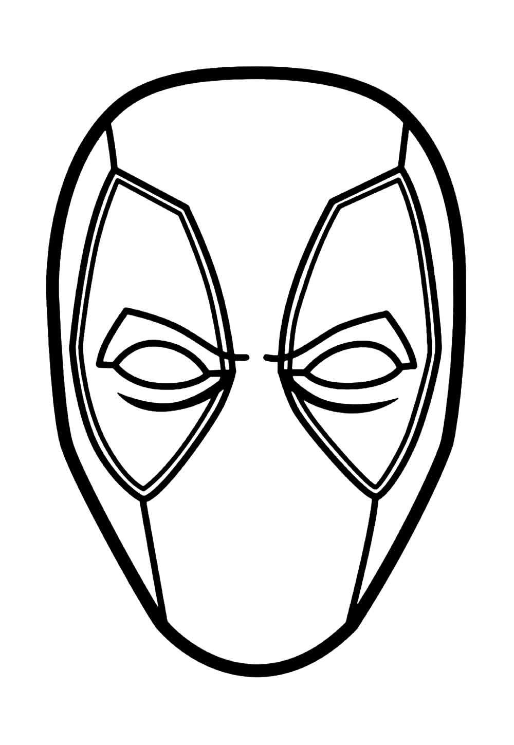 Desenho de Máscara da Deadpool