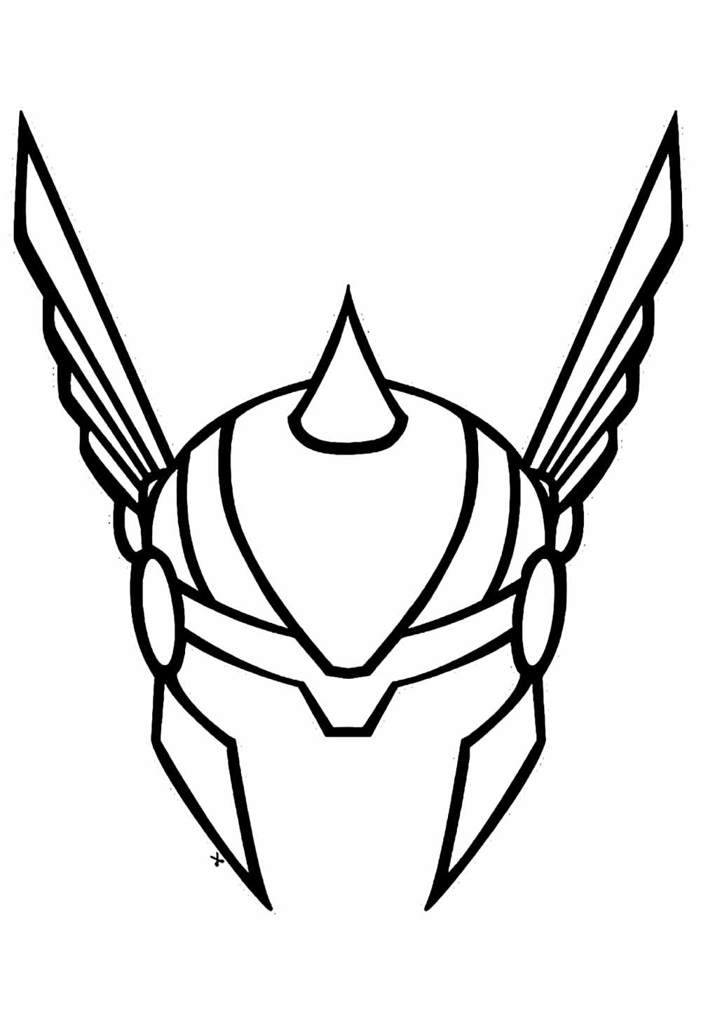 Desenho de Máscara da Thor