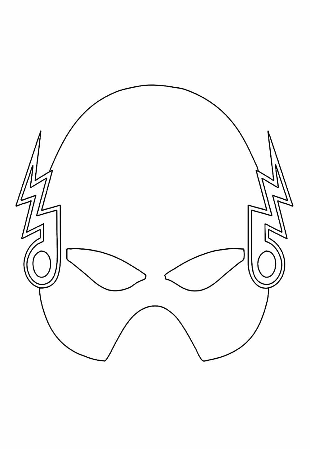 Desenho de Máscara da The Flash