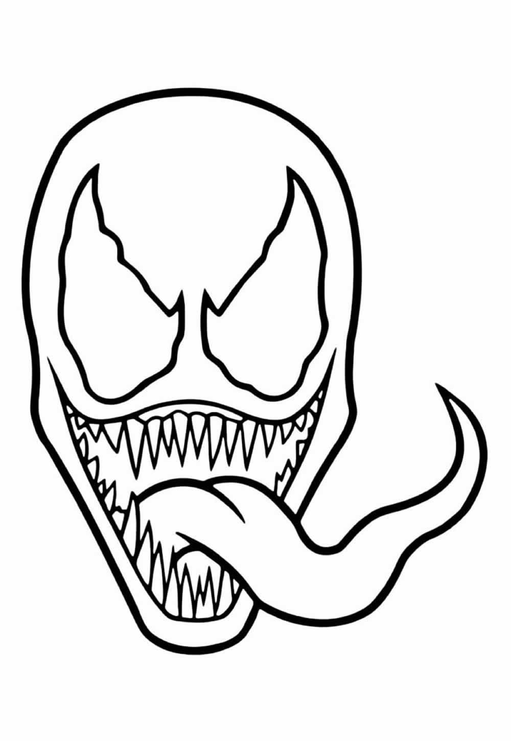 Desenho de Máscara da Venom