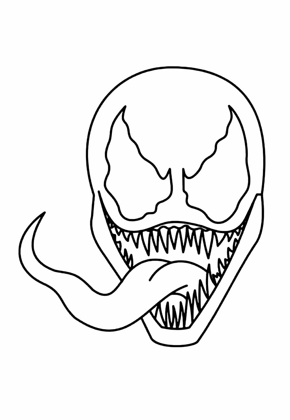 Desenho de Máscara da Venom
