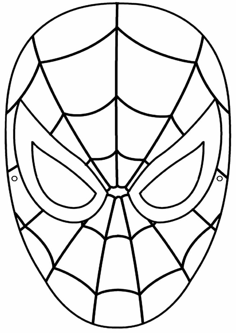 Máscaras de Super-heróis para imprimir e colorir - Bora Colorir