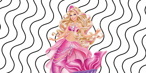 Desenhos para colorir Barbie sereia