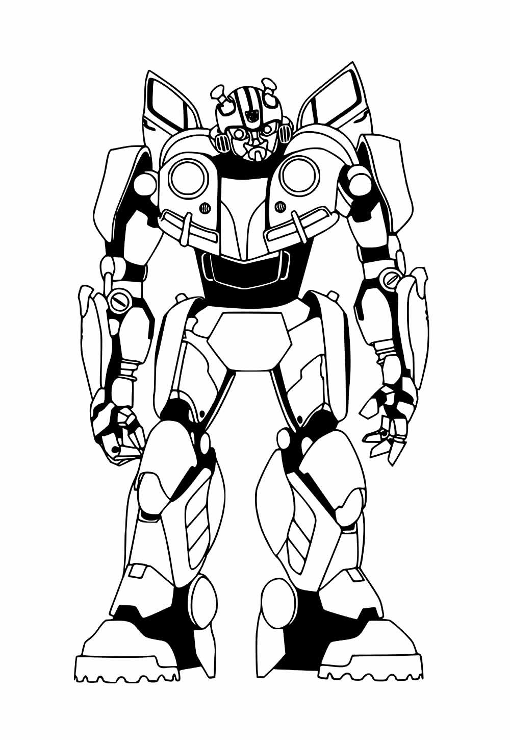 Desenho de Bumblebee para pintar