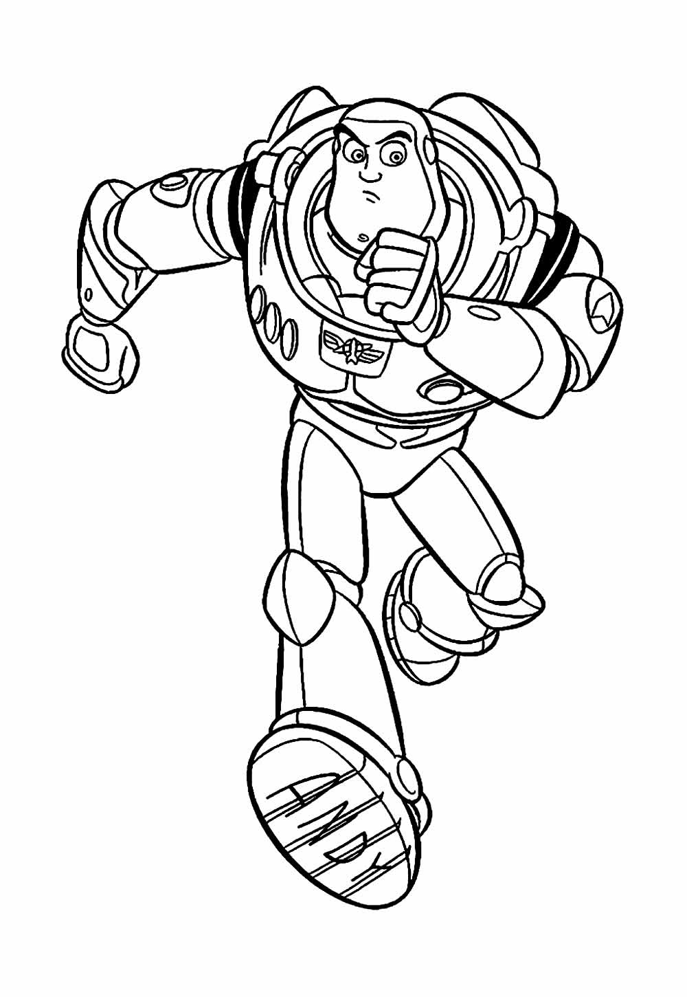 Desenho de Buzz Lightyear para colorir