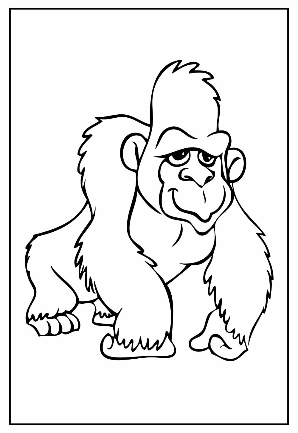 Pintar desenho de Gorila