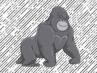 Desenho de Gorila para colorir