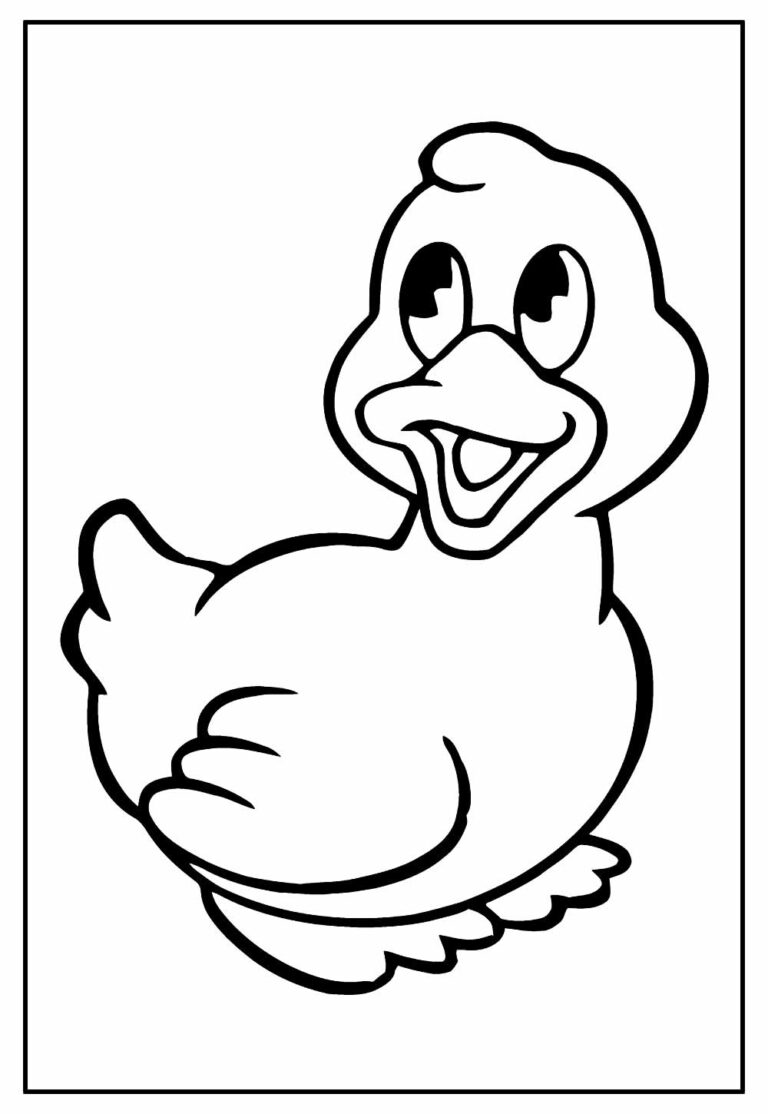 Desenhos de Pato para colorir - Bora Colorir