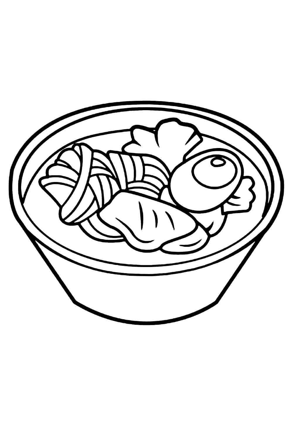 Desenho de Sopa para colorir