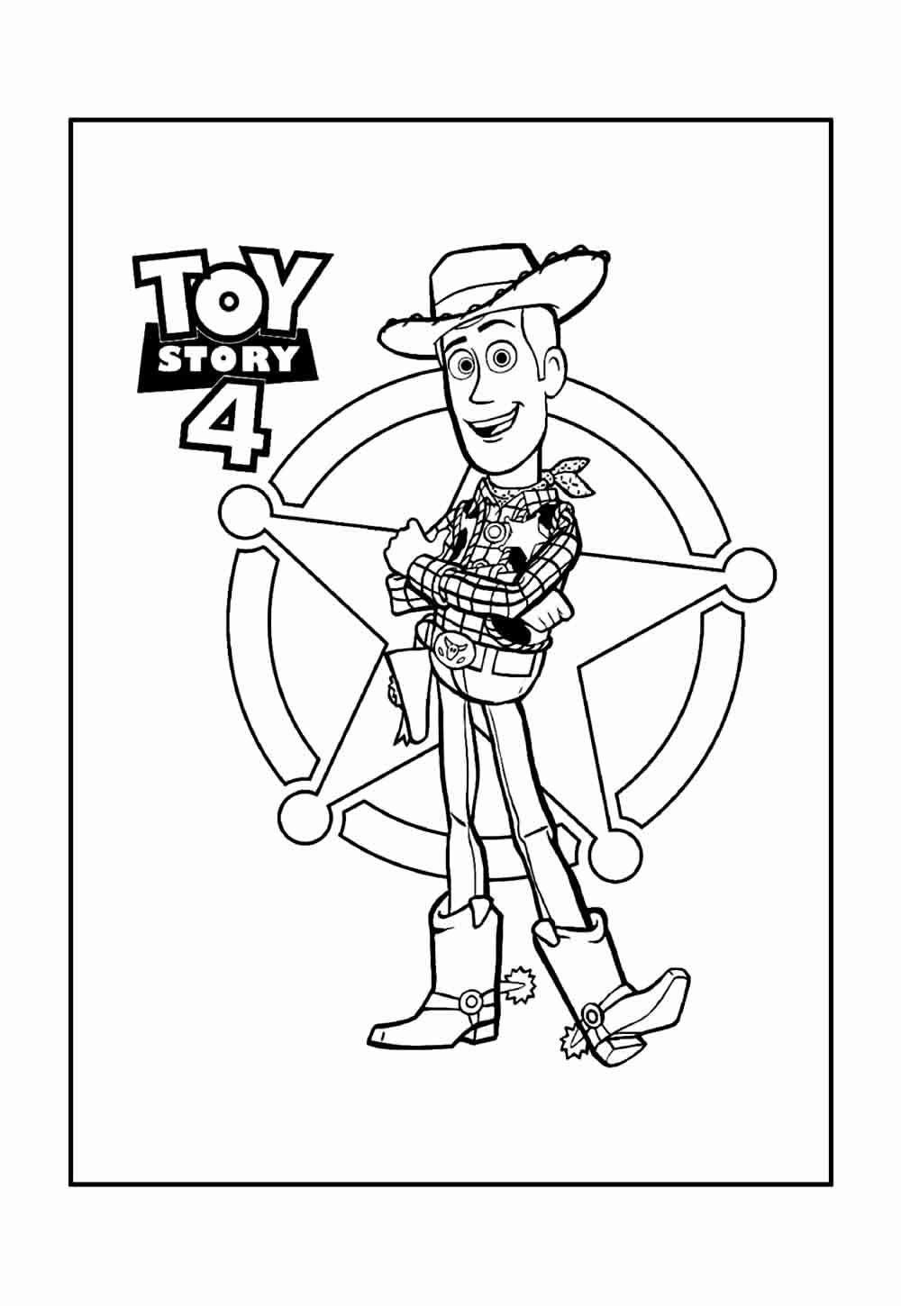 Desenho para imprimir - Toy Story 4