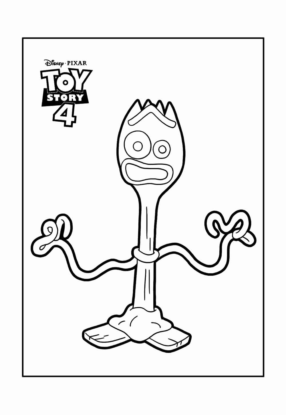 Desenho de Toy Story 4 para colorir