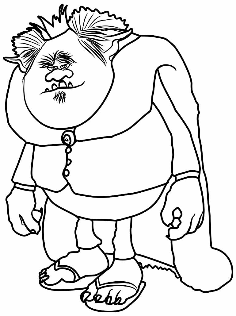 Desenhos dos Trolls para colorir - Bora Colorir