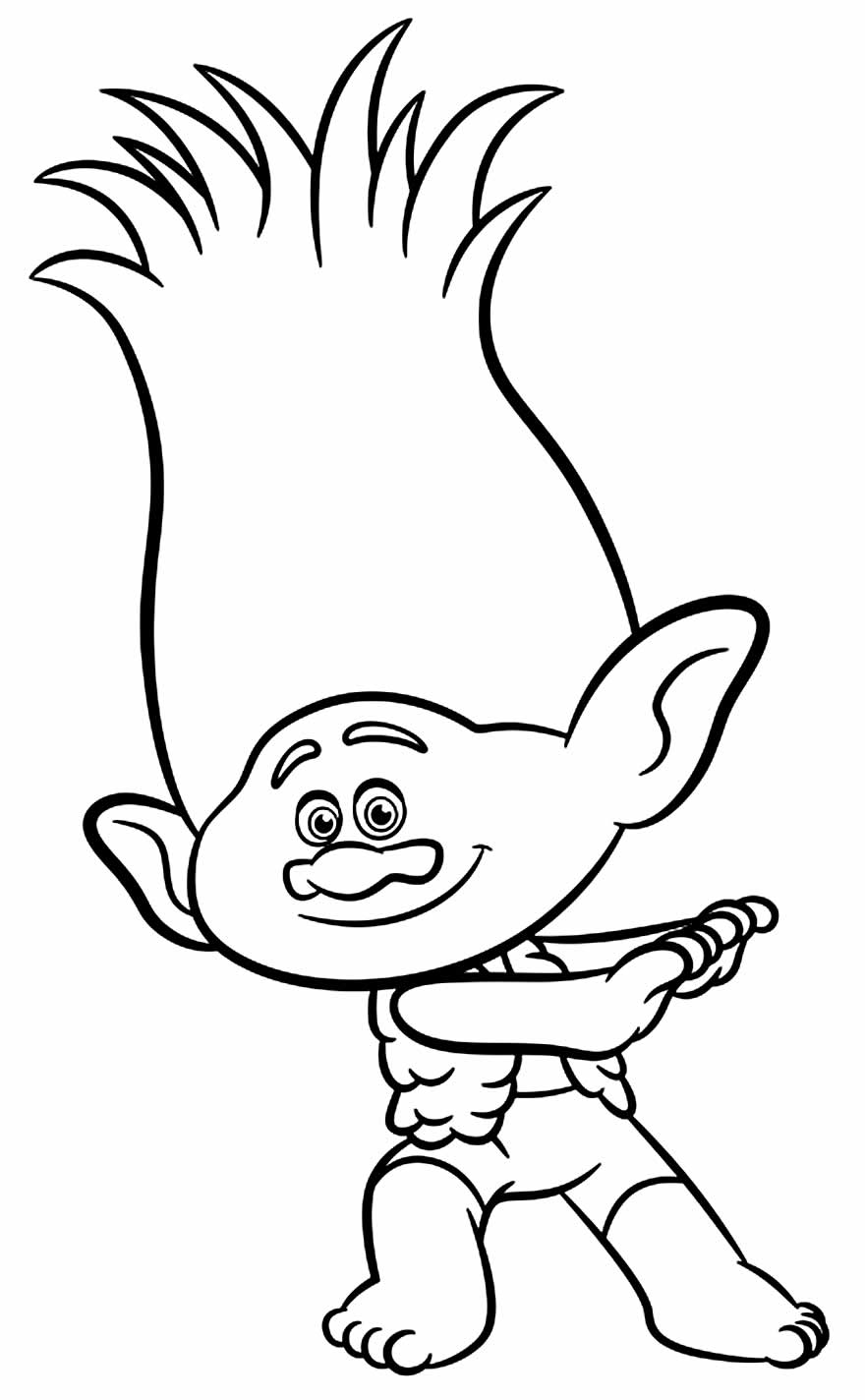 Desenhos do Trolls para colorir