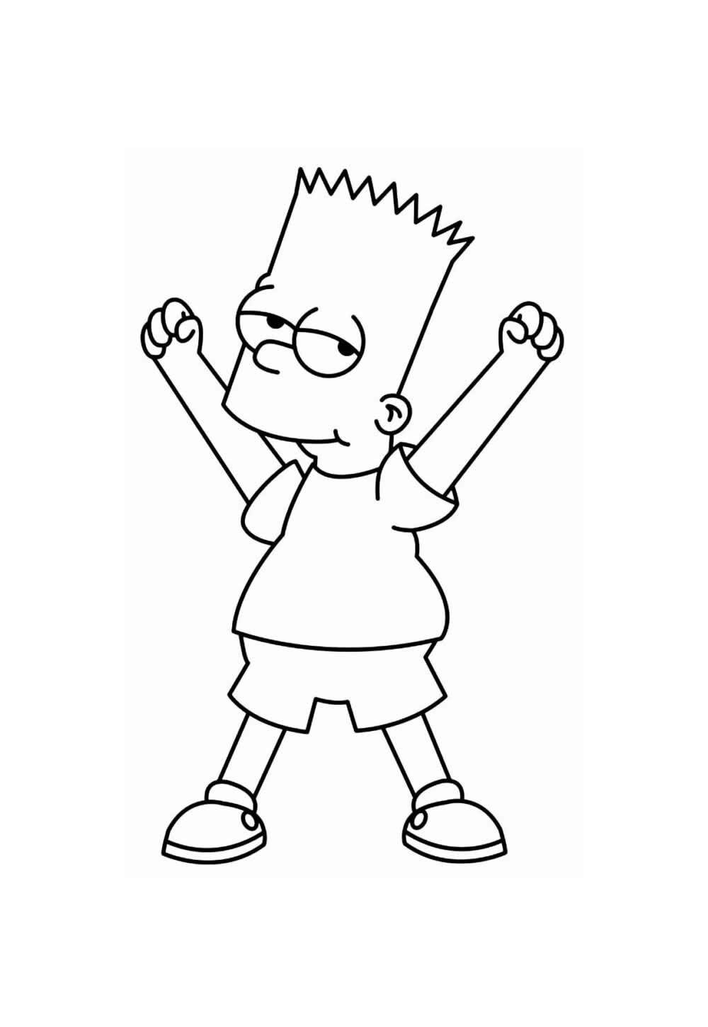 Desenho Bart Simpson