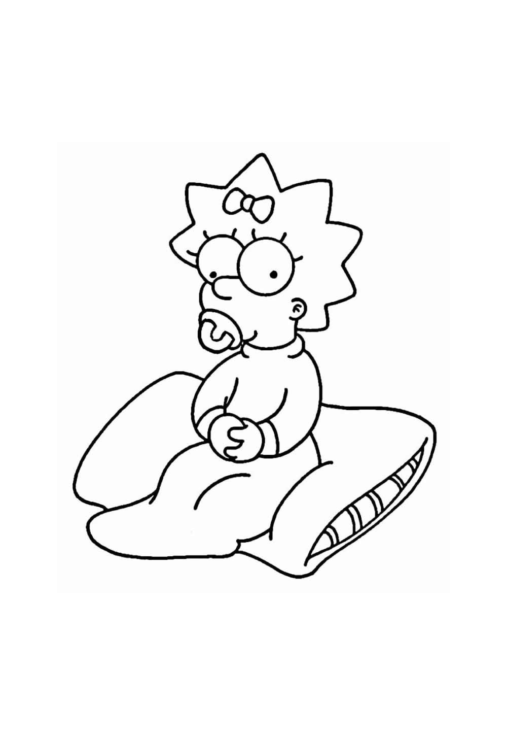 Desenho Simpson Pintar