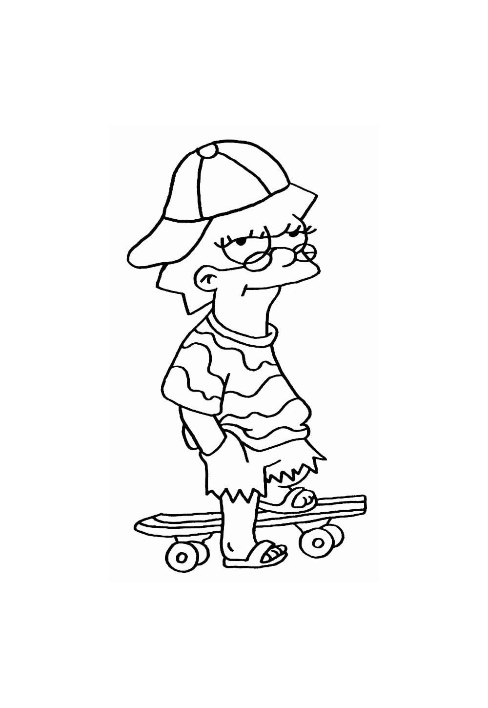 Desenho Simpson Pintar