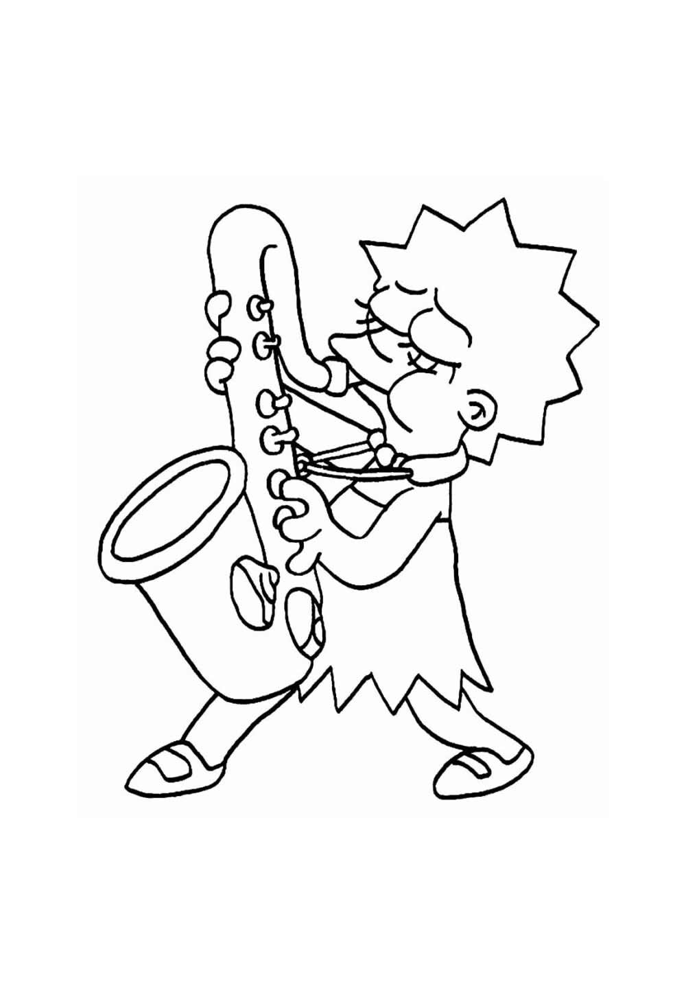 Desenho Simpson Colorir