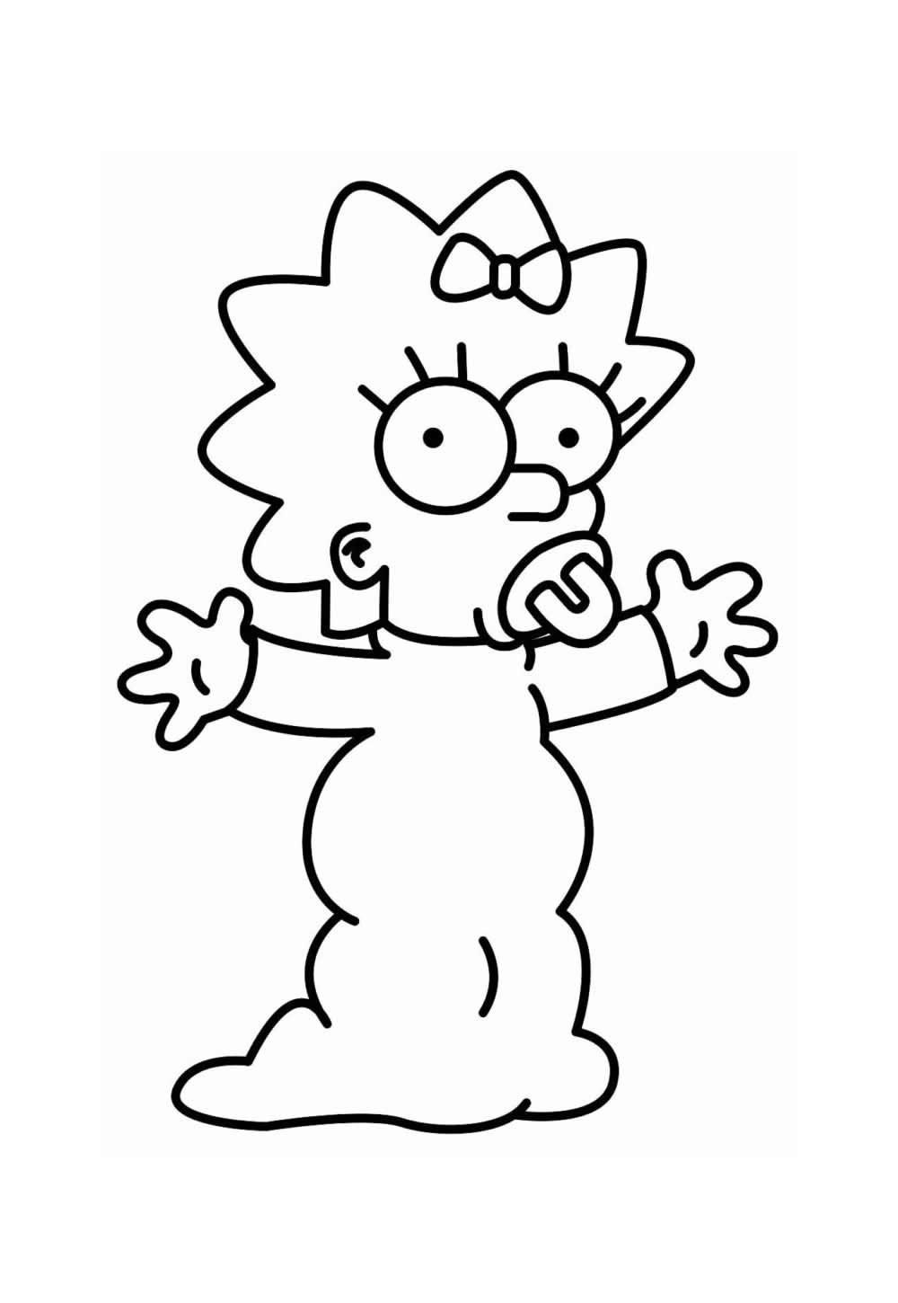 Desenho Simpson Pintar