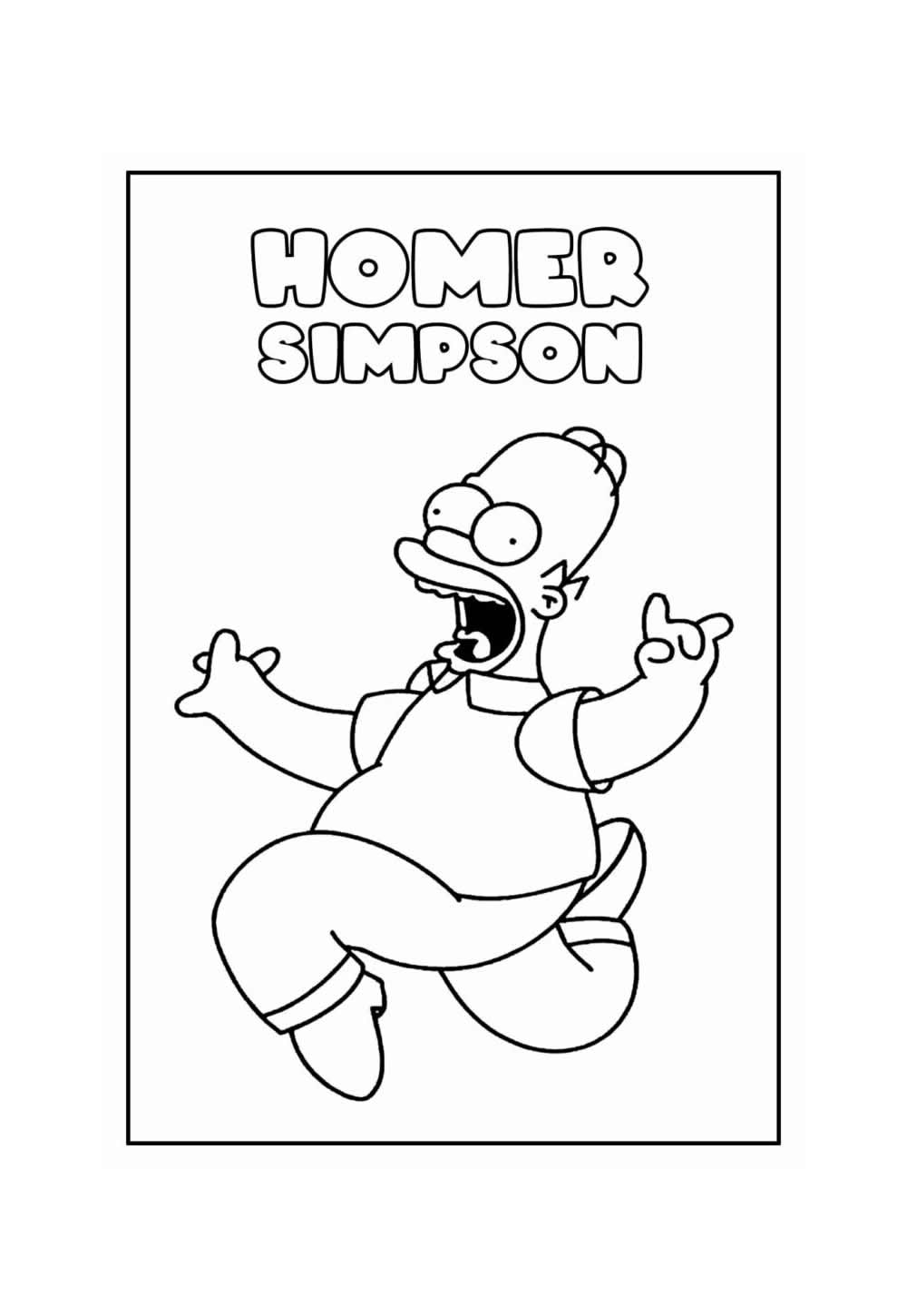 Bart Simpson para colorir