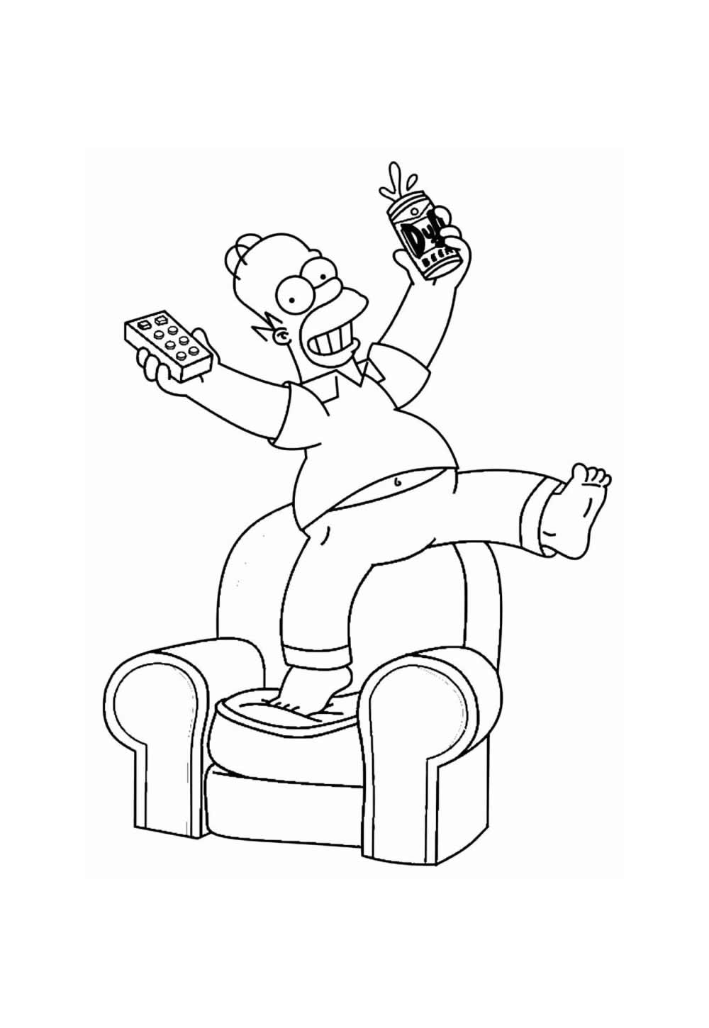 Desenho Simpsons Pintar