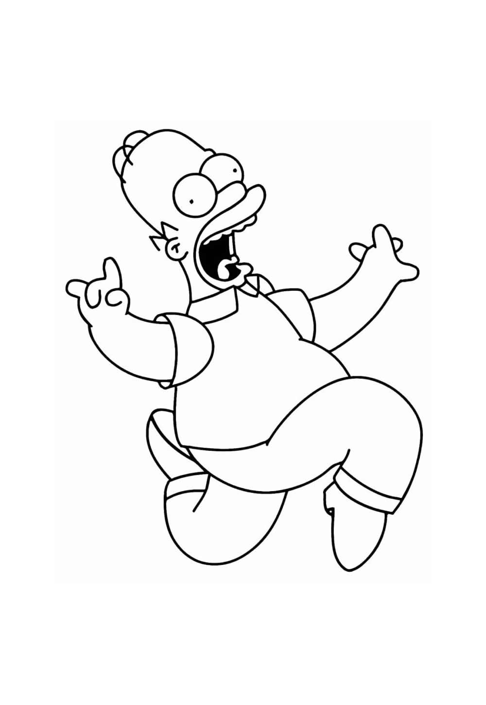 Desenho Simpsons Colorir