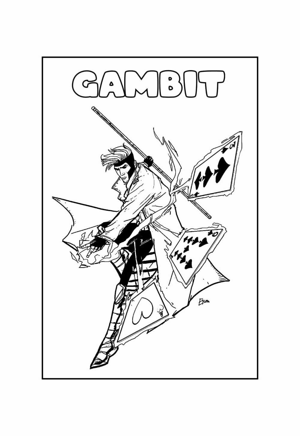 Desenho de Gambit