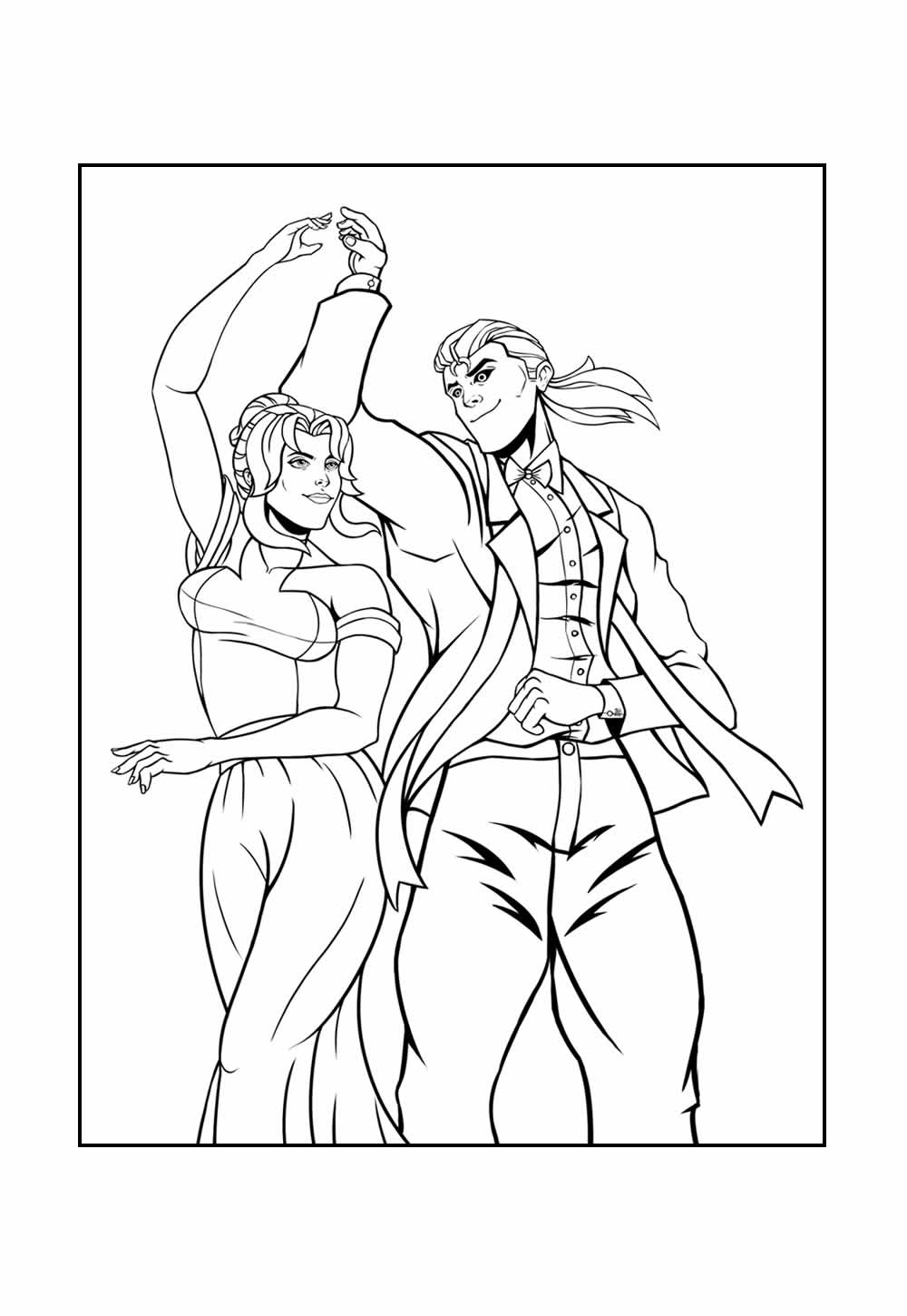 Desenho de Gambit para colorir