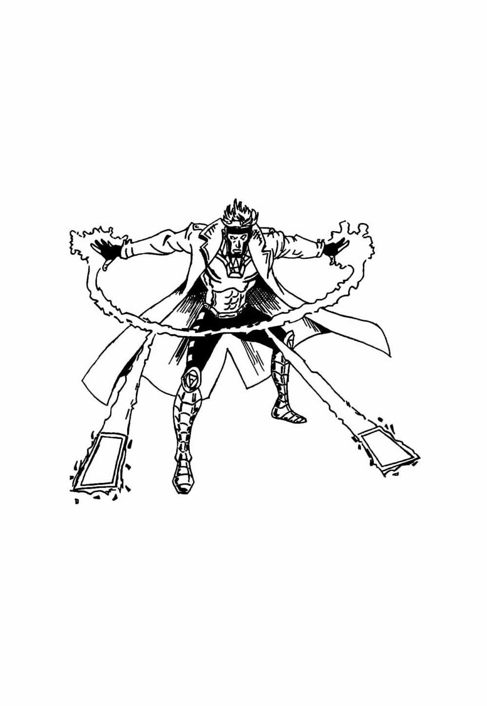 Desenho de Gambit para colorir