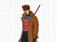 Desenhos de Gambit para colorir