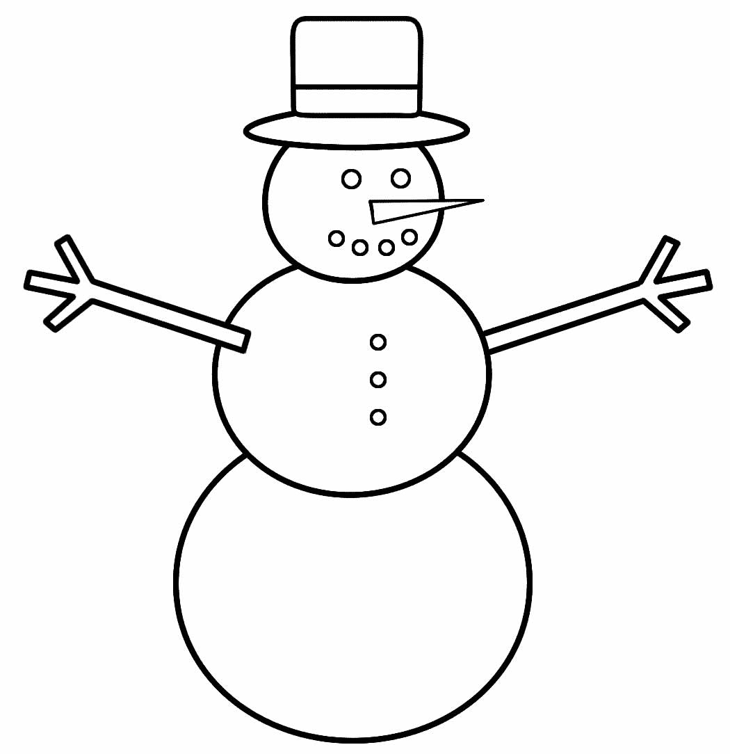 Desenhos de Boneco de Neve para colorir - Bora Colorir