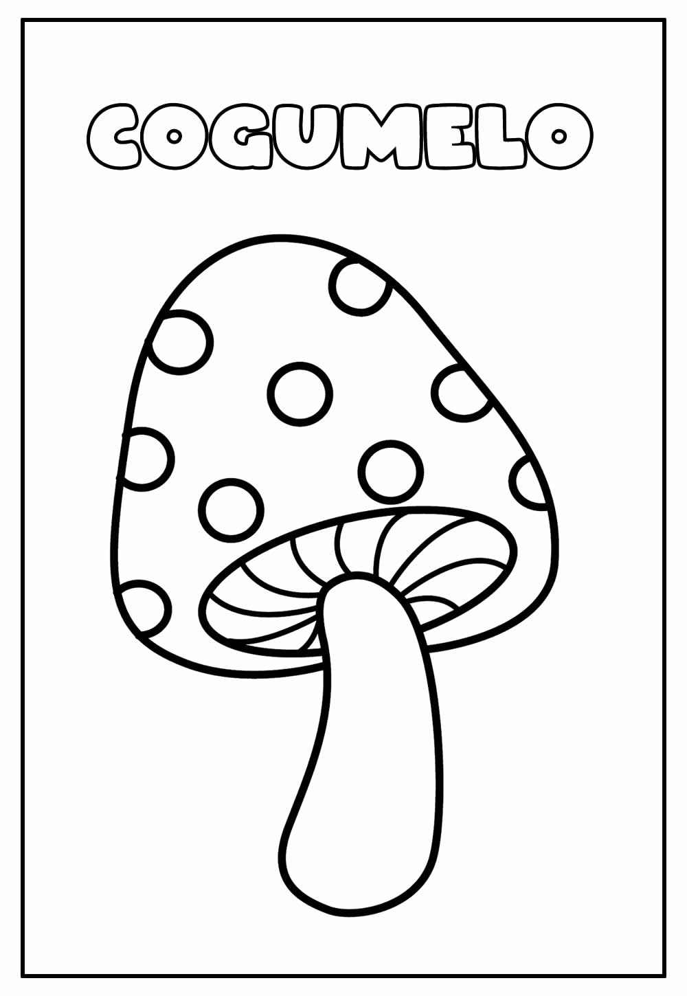 Desenhos de Cogumelos para Colorir - Colorir.com