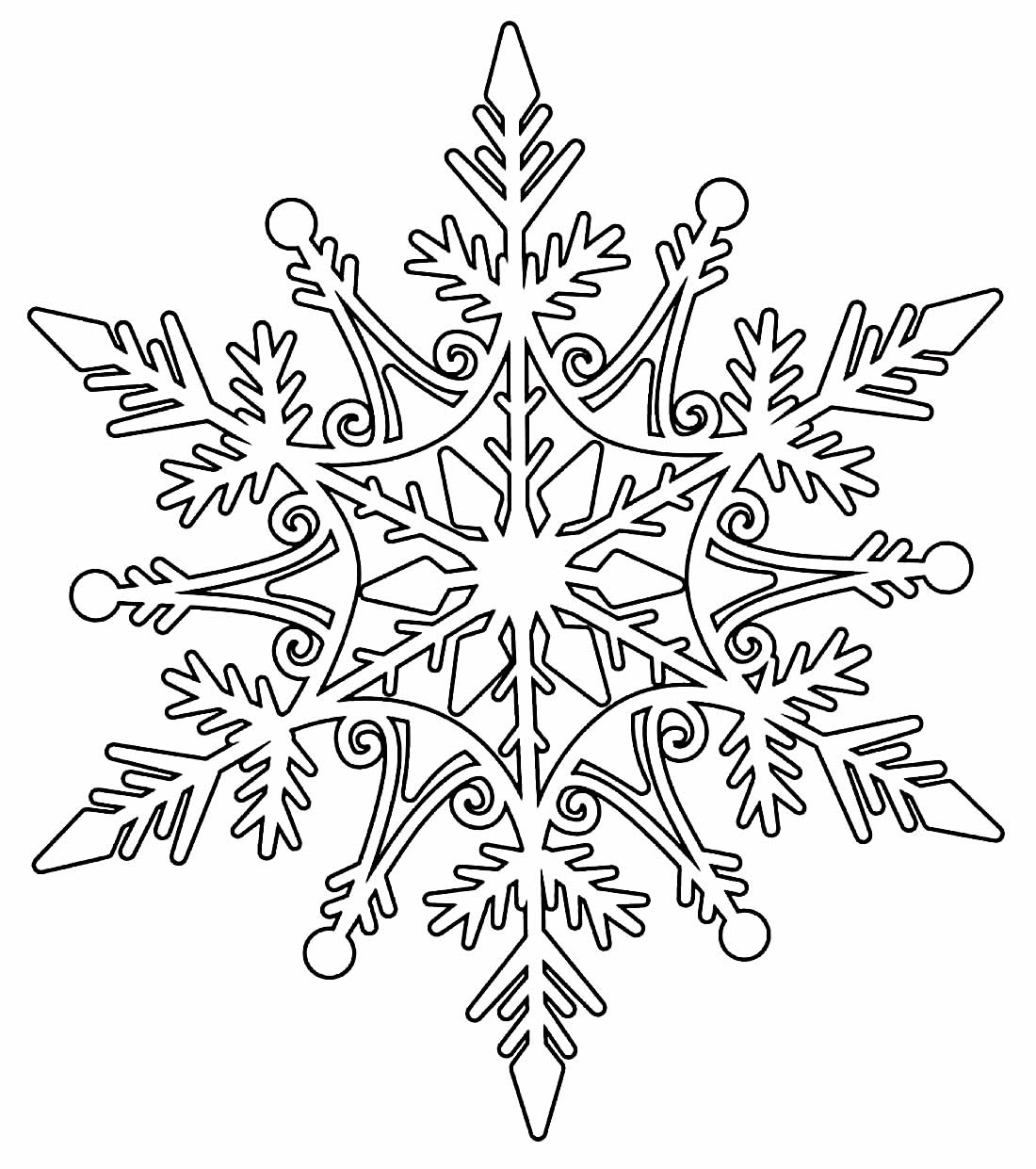 Desenho de Floco de Neve