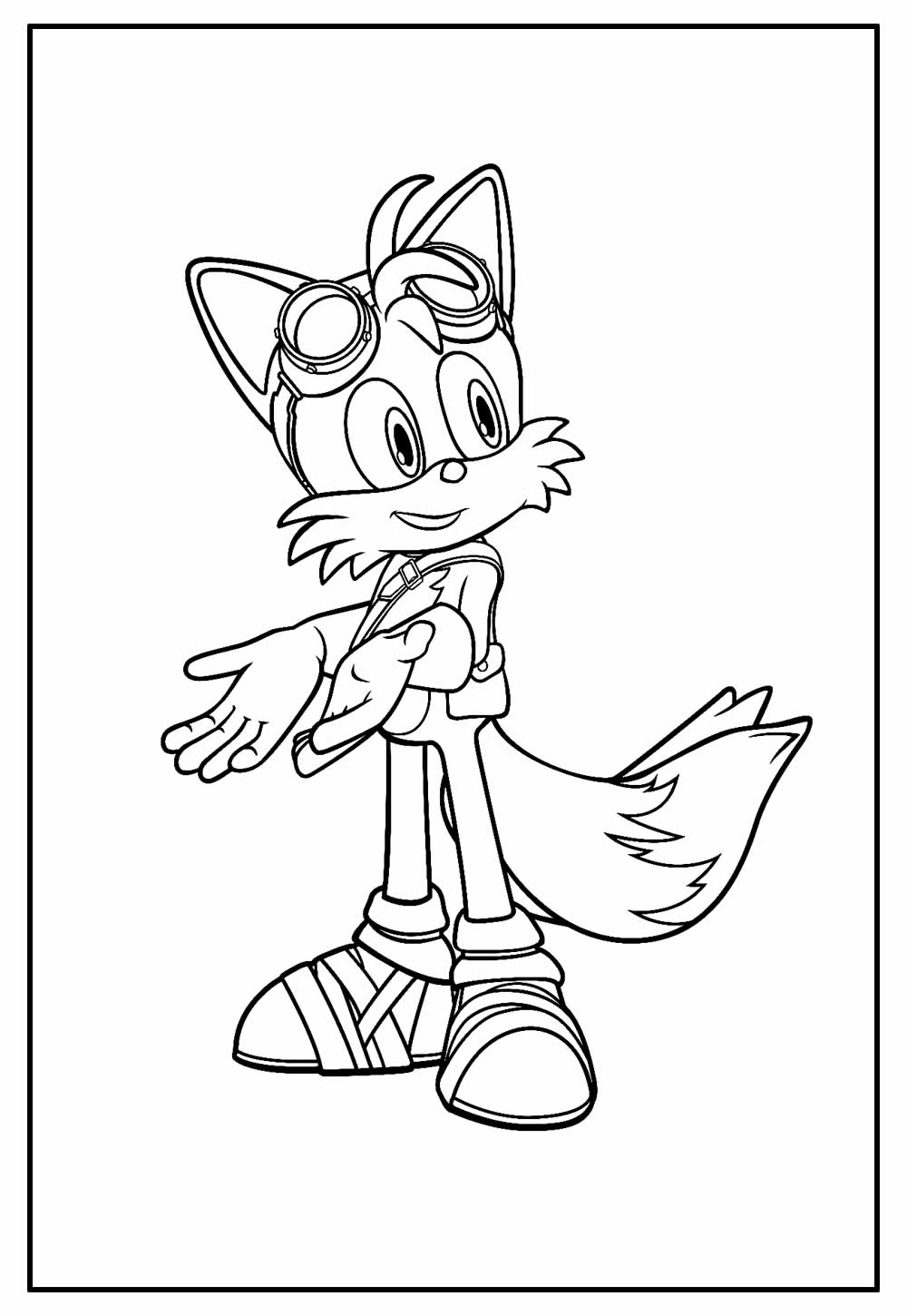 Tails Sonic para colorir - Desenhos Imprimir