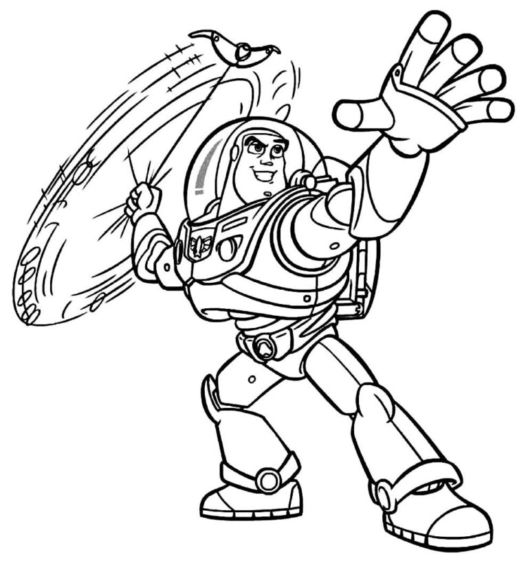 Desenhos do Buzz Lightyear para colorir - Bora Colorir