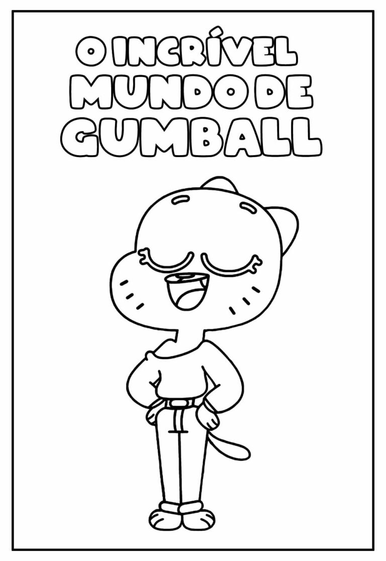 Desenhos Do Incrível Mundo De Gumball Para Colorir Bora Colorir 2907