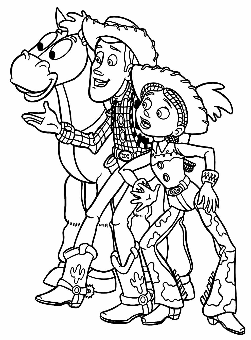 Desenho para colorir Woody