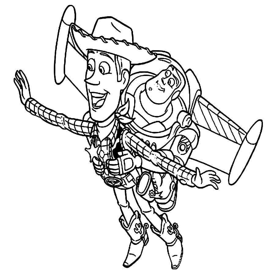 Desenho para colorir Woody