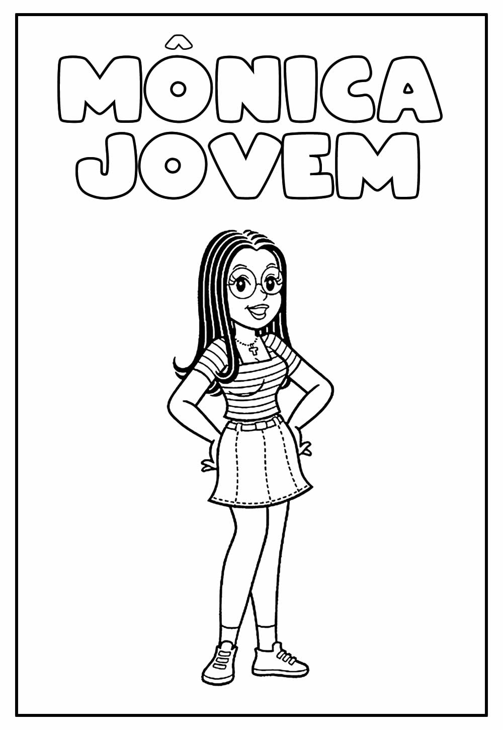 Desenho Educativo da Mônica Jovem