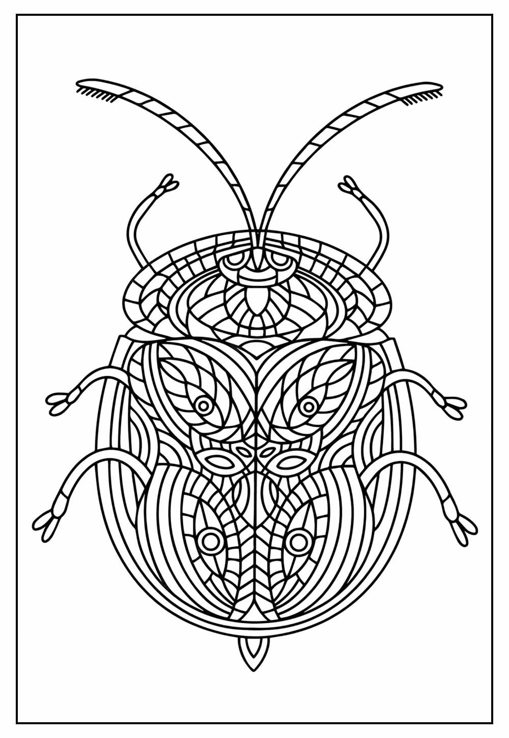 Desenho para colorir de Besouro