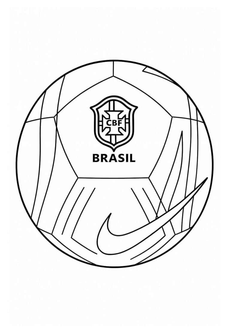 Desenhos de Bola de Futebol para colorir - Bora Colorir