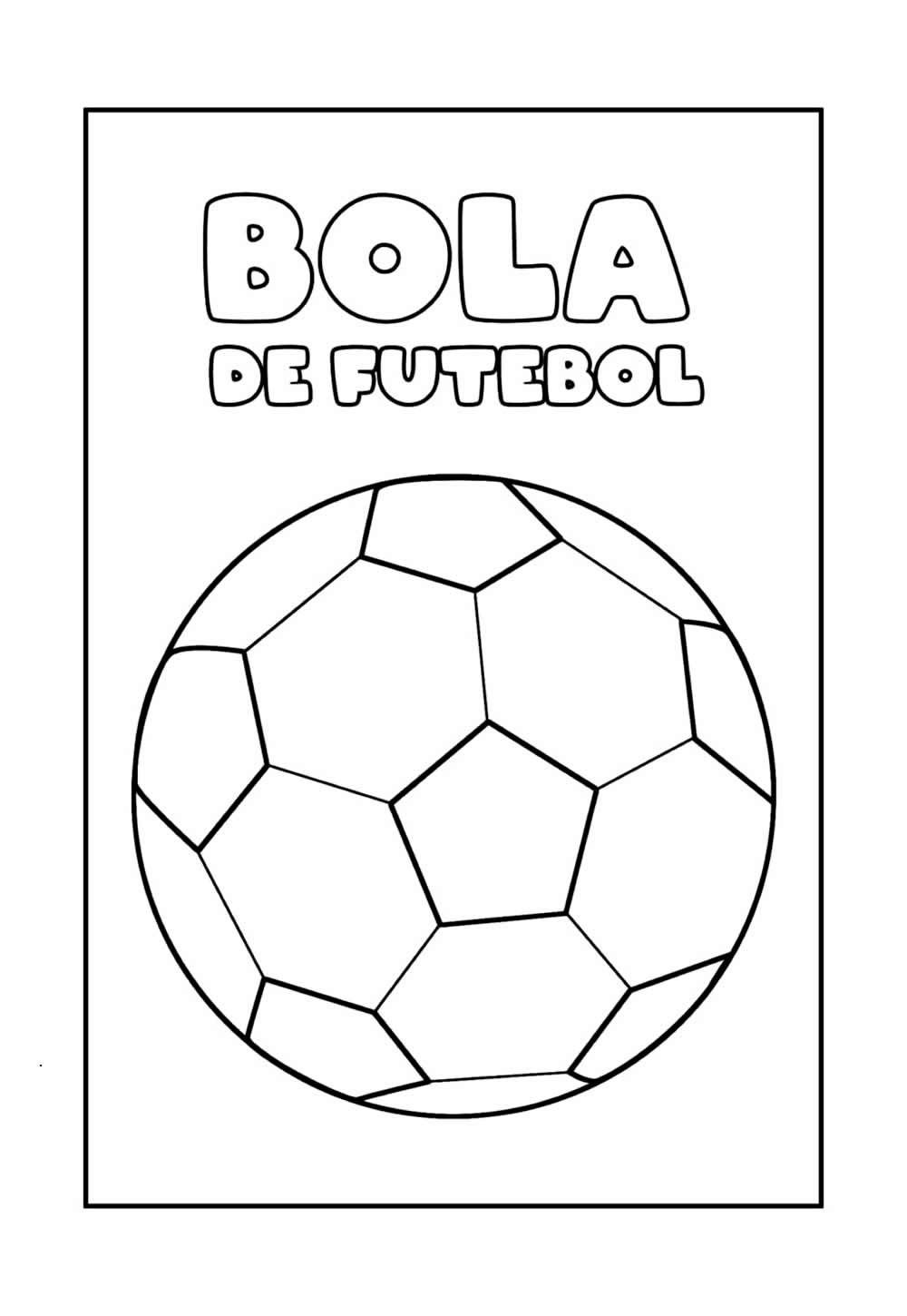 Desenho Educativo de Bola de Futebol
