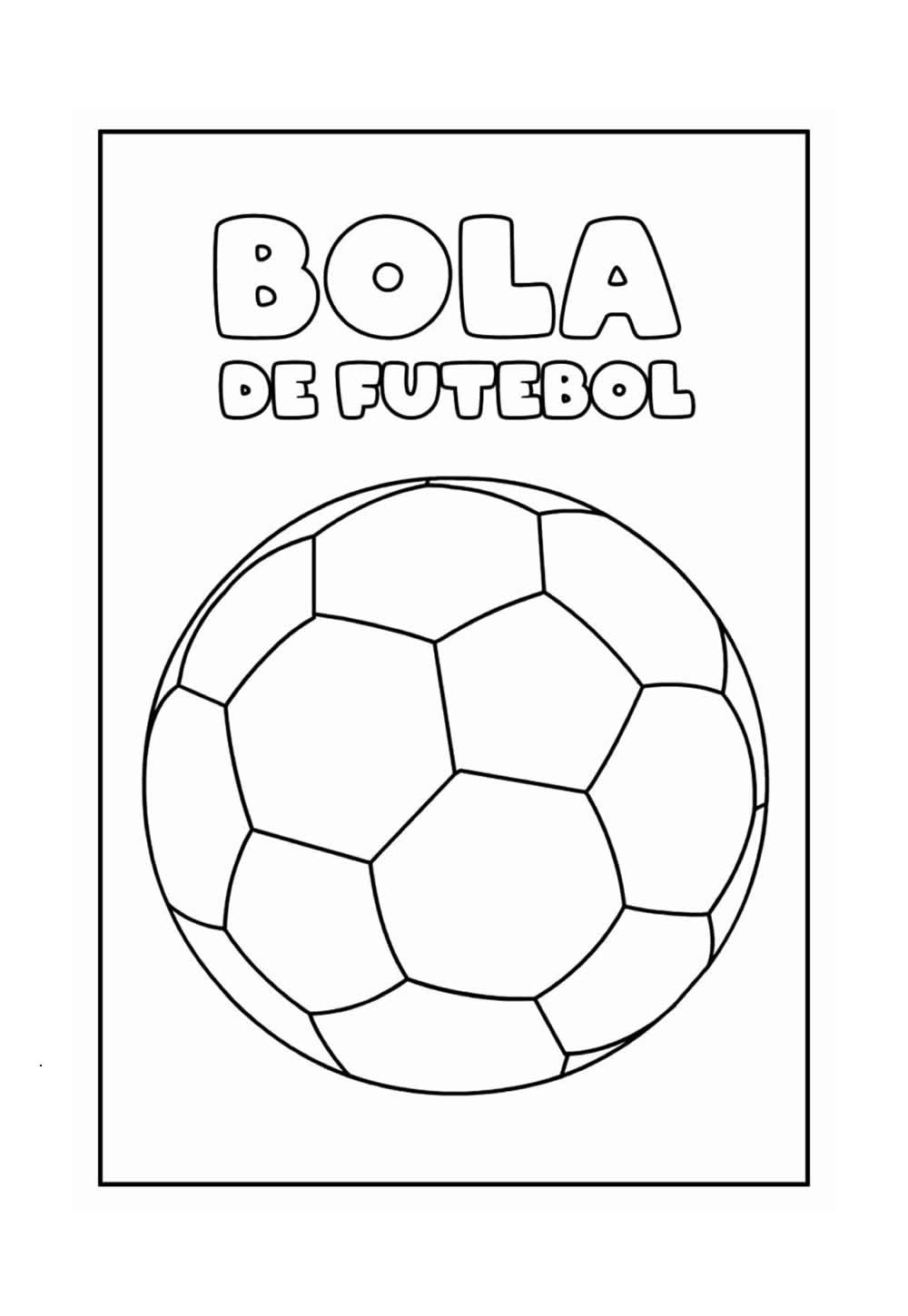 Desenho Educativo de Bola de Futebol