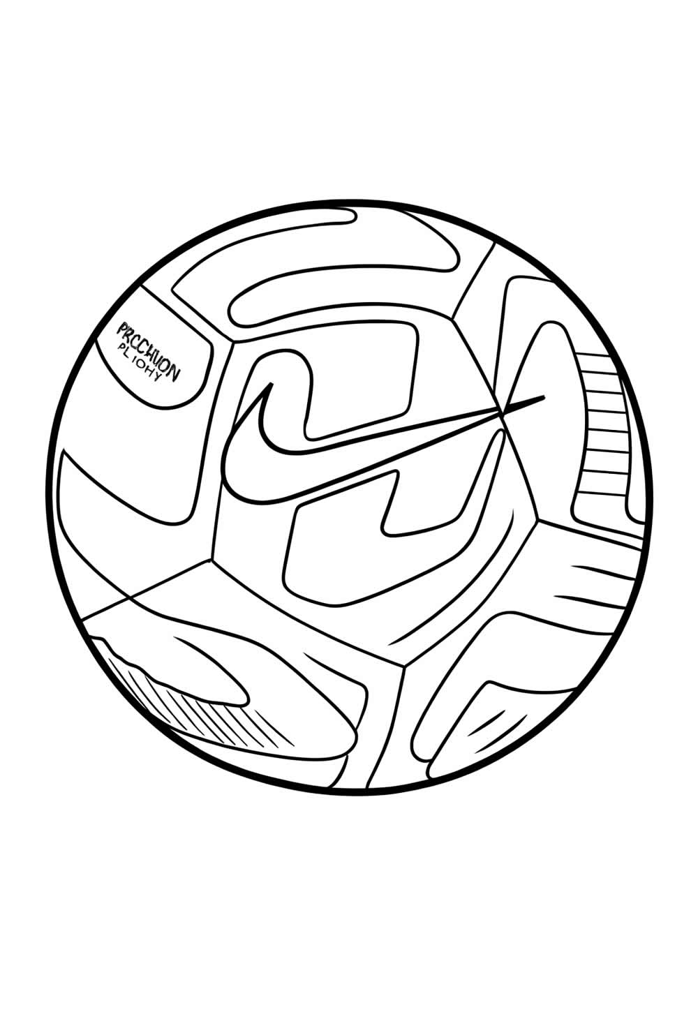 Desenho de Bola de Futebol da Nike