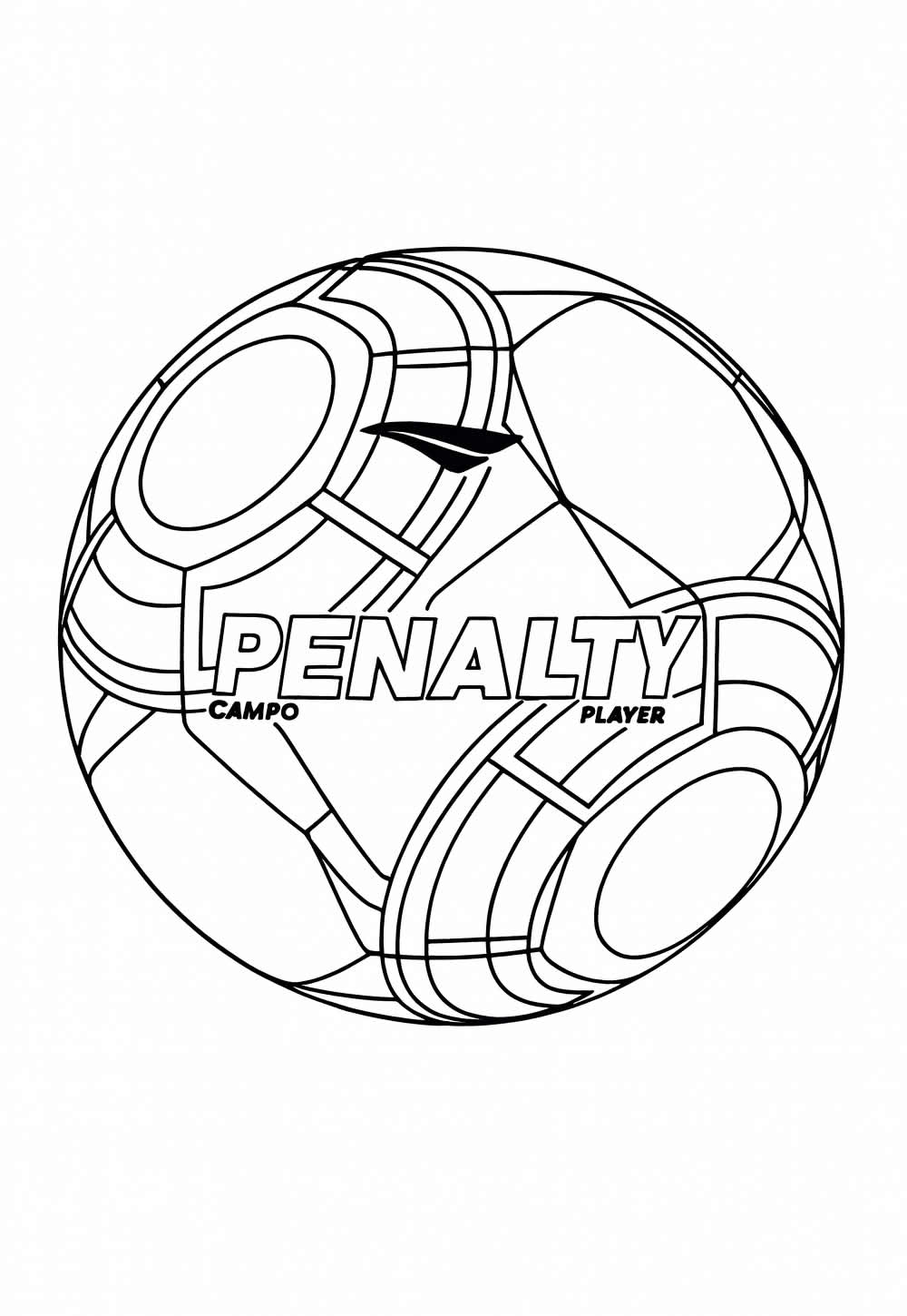 Desenho de Bola de Futebol - Penalty