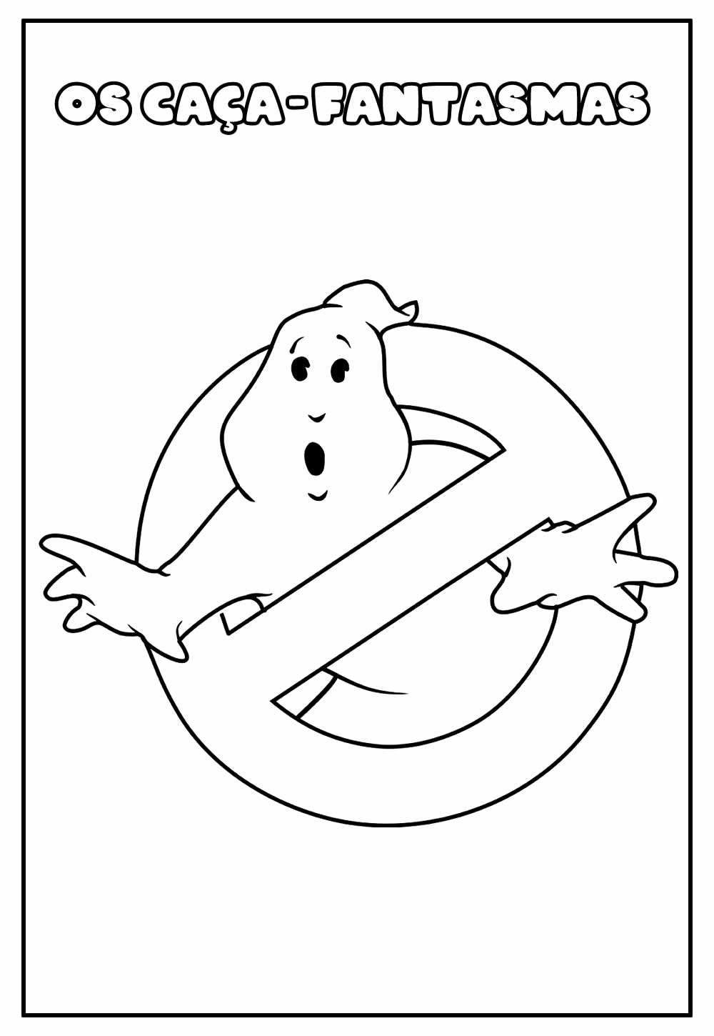 Desenho de Os Caça-Fantasmas para imprimir