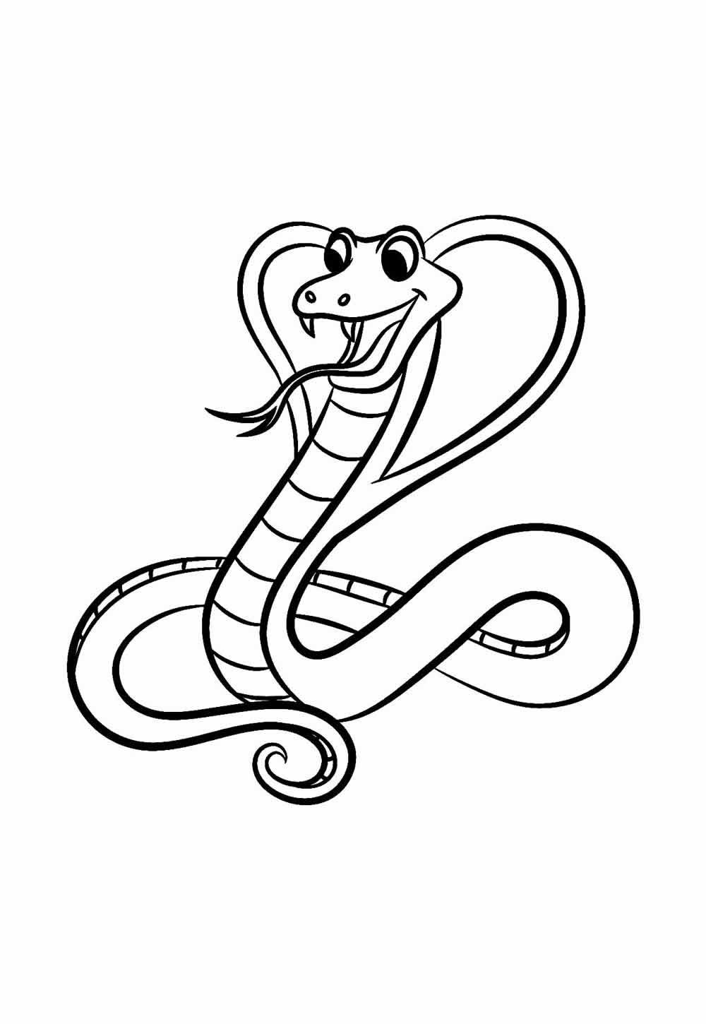 Desenho Serpente Colorir