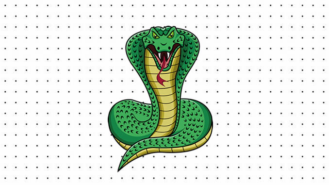 Desenhos de Cobra Naja para pintar