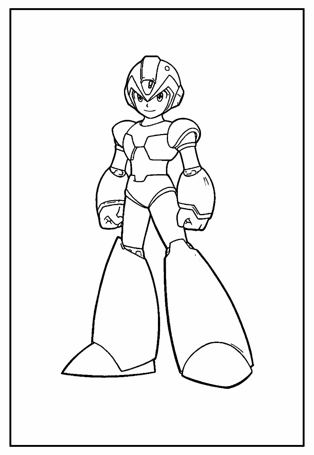 Desenho para pintar de Mega Man