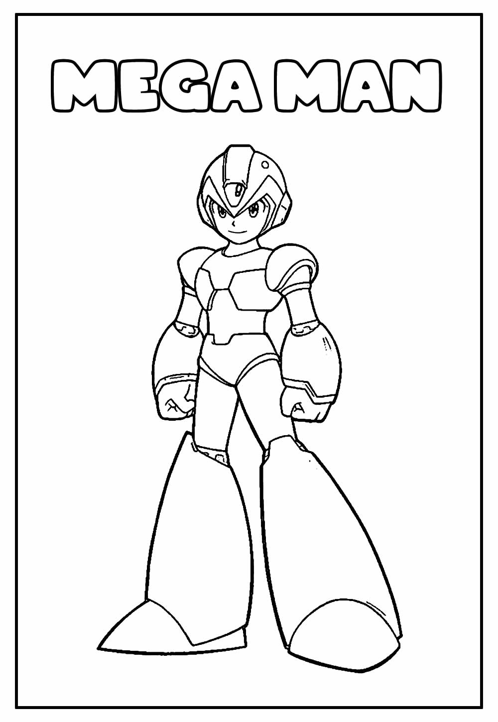 Desenhos para colorir do Mega Man