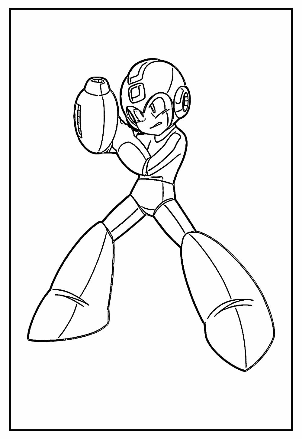 Desenho do Mega Man para colorir